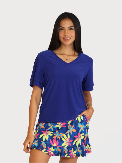 Women Golf Skort with ruffle on bottom & Pockets - SK2014